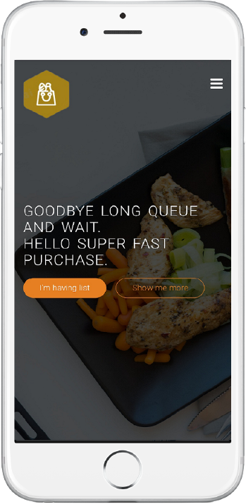 RetailShop app on iPhone